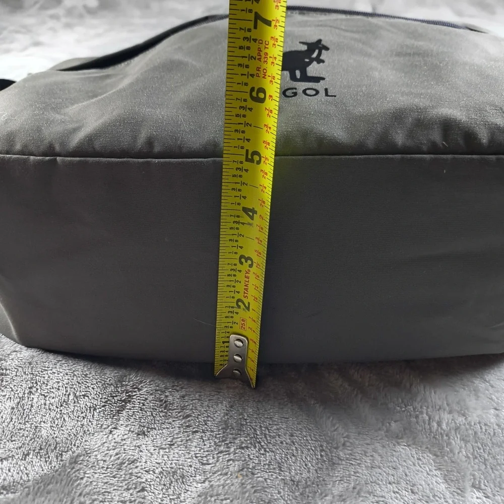 Kangol Messenger Bag Gray Travel Commuter Day Pack Backpack Kangaroo Crossbody